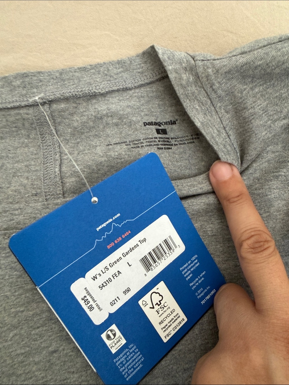 Patagonia-long sleeve grey